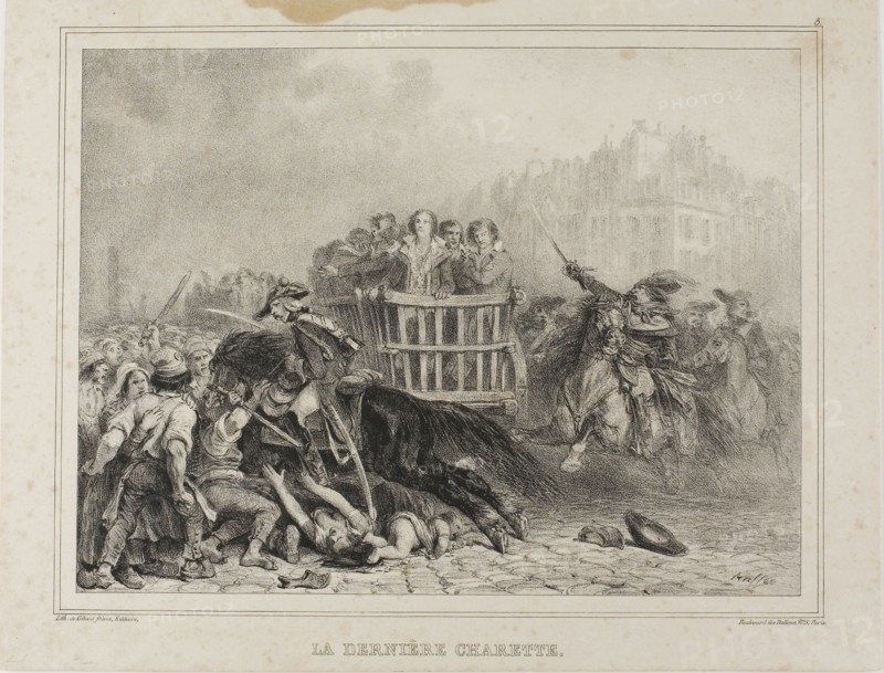 The Last Cart, 1835, Denis Auguste Marie Raffet (French, 1804-1860), printed by Chez Gihaut Frères (French, 19th century), France, Lithograph in black, with scraping on stone, on buff wove paper, 188 × 249 mm (image, without borders), 233 × 304 mm (sheet)