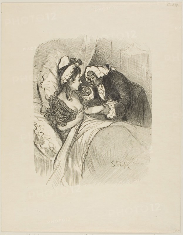 Dame Jacinthe, June 1900, Théophile-Alexandre Steinlen, French, born Switzerland, 1859-1923, France, Lithograph in black on cream wove paper, 240 × 180 mm (image), 351 × 276 mm (sheet)