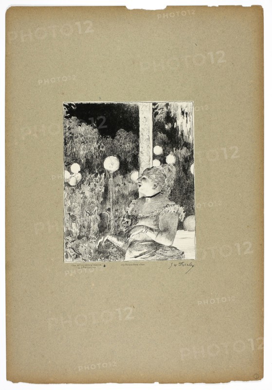 Thérésa Valdon, singing the ‘Song of the Dog’, 1889–90, Georges-William Thornley (French, 1857-1935), after Edgar Degas (French, 1834-1917), printed by Atelier Becquet (French, 19th century), published by Boussod, Valadon, & Company (French, 18th-19th century), France, Lithograph on paper, 212 × 160 mm (image), 569 × 394 mm (sheet)