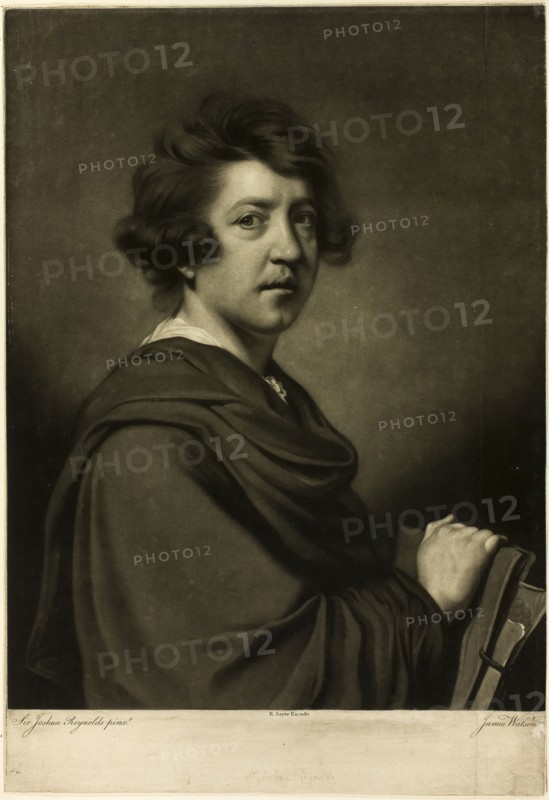 Sir Joshua Reynolds, 1770, James Watson (Irish, c. 1740-1790), after Sir Joshua Reynolds (English, 1723-1792), published by Robert Sayer (English, 1725-1794), England, Mezzotint in black on ivory wove paper, 408 × 315 mm (image), 457 × 315 mm (sheet)