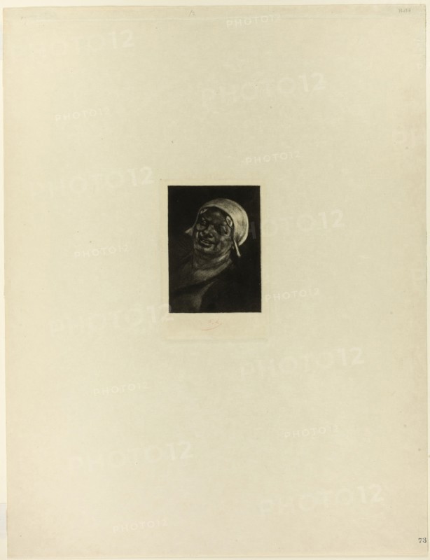 Vieille gouge, 1889, Félicien Rops, Belgian, 1833-1898, Belgium, Aquatint and drypoint on ivory wove paper, 94 × 68 mm (image), 120 × 78 mm (plate), 407 × 311 mm (sheet)