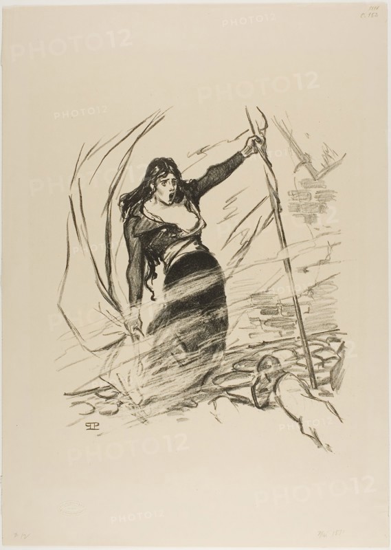 May 1871, May 1894, Théophile-Alexandre Steinlen, French, born Switzerland, 1859-1923, France, Lithograph in black on cream wove paper, 341 × 299 mm
