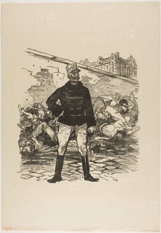 In All His Glory, June 1894, Théophile-Alexandre Steinlen, French, born Switzerland, 1859-1923, France, Lithograph in black on cream wove paper, 326 × 298 mm (image), 553 × 382 mm (sheet)