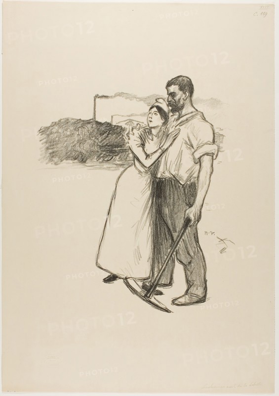 Liberty’s Last Refuge, July 1894, Théophile-Alexandre Steinlen, French, born Switzerland, 1859-1923, France, Lithograph in black on cream wove paper, 333 × 280 mm (image), 548 × 382 mm (sheet)