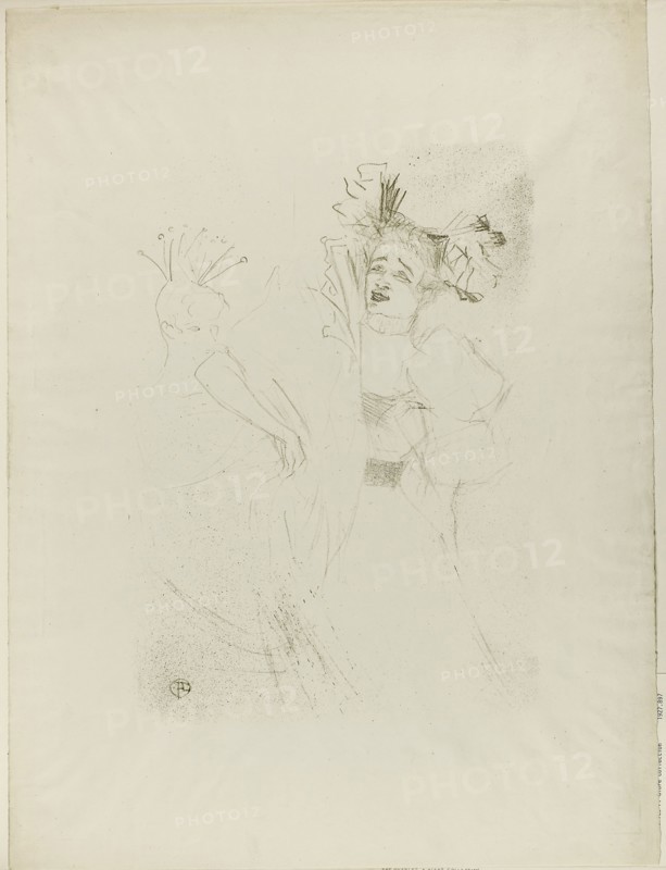 Lender in Chilpéric, Full Face, 1895, Henri de Toulouse-Lautrec, French, 1864-1901, France, Color lithograph on cream wove paper, 373 × 267 mm (image), 551.5 × 419 mm (sheet)