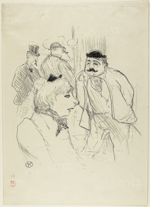 The Stalk—Moulin Rouge, 1894, Henri de Toulouse-Lautrec, French, 1864-1901, France, Lithograph on cream wove paper, 296 × 252 mm (image), 386 × 281 mm (sheet)