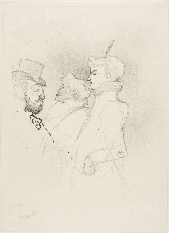 Why Not?… Once Does Not Count, 1893, Henri de Toulouse-Lautrec, French, 1864-1901, France, Lithograph on cream wove paper, 333 × 261 mm (image), 382 × 277 mm (sheet)