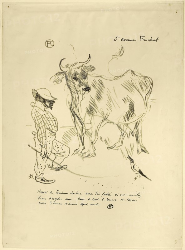 Invitation to a Glass of Milk, 1897, Henri de Toulouse-Lautrec, French, 1864-1901, France, Lithograph on cream wove paper, 267 × 210 mm (image), 380 × 280 mm (sheet)