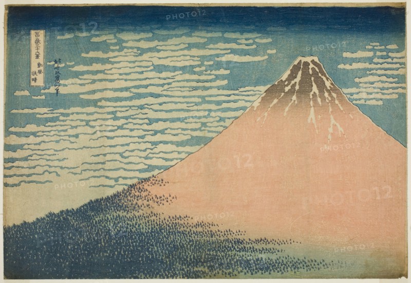 A Mild Breeze on a Fine Day (Gaifu kaisei), from the series Thirty-six Views of Mount Fuji (Fugaku sanjurokkei), c. 1830/33, Katsushika Hokusai ?? ??, Japanese, 1760-1849, Japan, Color woodblock print, oban, 26.3 x 38.6 cm (10 3/8 x 15 3/16 in.)