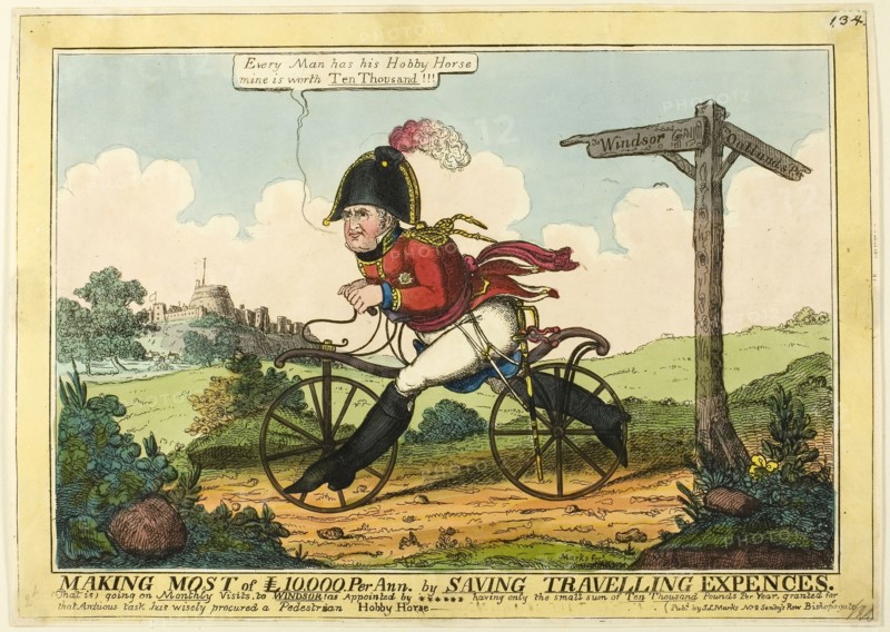 Making the Most of £10,000 per Ann. by Saving Travelling Expences, 1819, J. Lewis Marks, English, 1769-c. 1832, England, Hand-colored etching on ivory wove paper, 236 × 315 mm