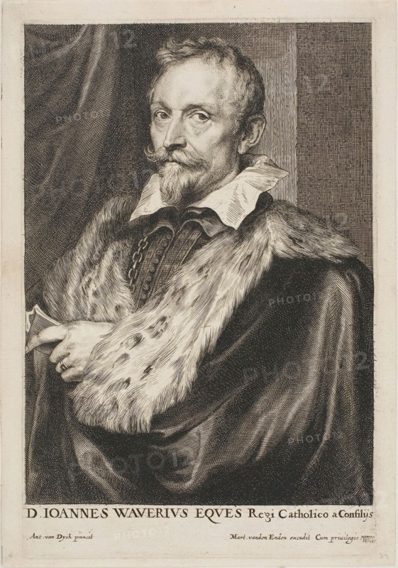 Jan van den Wouwer, 1630/45, Paul Pontius (Flemish, 1603-1658), after Anthony van Dyck (Flemish, 1599-1641), Flanders, Etching in black on cream laid paper, 232 × 152 mm (image), 235 × 155 mm (plate), 247 × 173 mm (sheet)