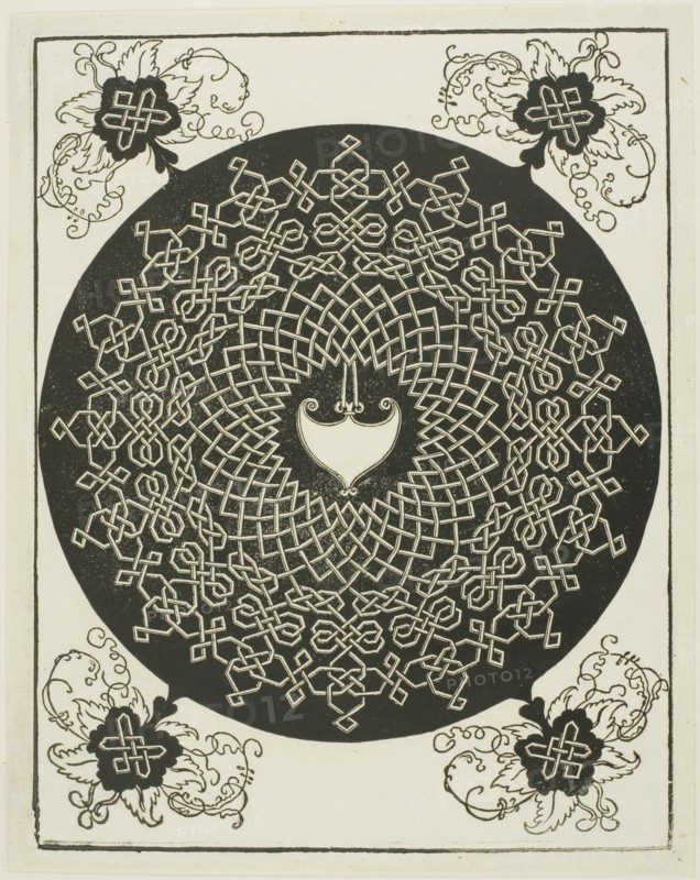 The First Knot, c. 1507, Albrecht Dürer, German, 1471-1528, Germany, Woodcut in black on ivory laid paper, 275 × 214 mm (image), 291 × 231 mm (sheet)