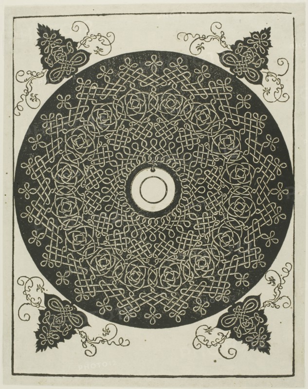 The Third Knot, c. 1507, Albrecht Dürer, German, 1471-1528, Germany, Woodcut in black on ivory laid paper, 273 × 212 mm (image), 288 × 227 mm (sheet)
