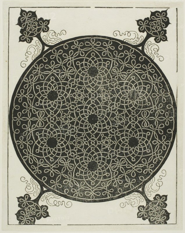 The Sixth Knot, c. 1507, Albrecht Dürer, German, 1471-1528, Germany, Woodcut in black on ivory laid paper, 271 × 210 mm (image), 286 × 225 mm (sheet)
