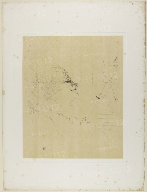 Yvette Guilbert—Pessima, from Yvette Guilbert, 1898, Henri de Toulouse-Lautrec, French, 1864-1901, France, Lithograph with beige tint stone, on ivory laid paper, 324 × 266 mm (image), 501 × 381 mm (sheet)