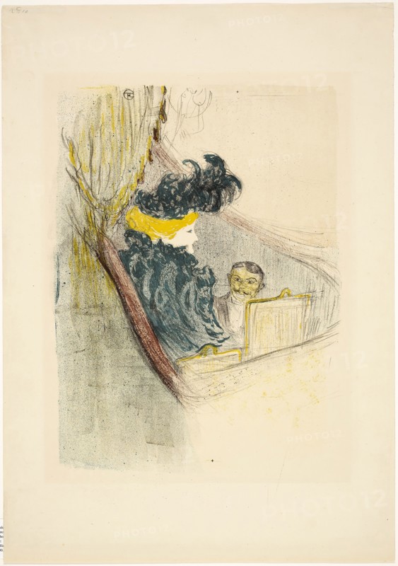 Princely Idyll, 1897, Henri de Toulouse-Lautrec, French, 1864-1901, France, Color lithograph on cream wove paper, 420 × 286 mm (image), 542 × 381 mm (sheet)