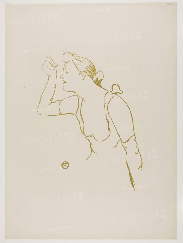 Paula Brébion, from Le Café-Concert, 1893, Henri de Toulouse-Lautrec (French, 1864-1901), printed by Edward Ancourt & Cie (French, 19th-20th c.), published by L’Estampe originale (French, 1893-1895), France, Color lithograph on ivory wove paper, 261 × 197 mm (image), 442 × 320 mm (sheet)