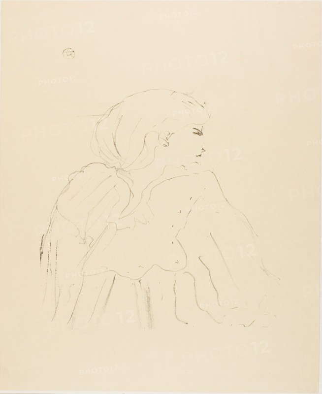 Jane Hading, from Treize Lithographies, 1898, published before 1906, Henri de Toulouse-Lautrec, French, 1864-1901, France, Lithograph on cream wove paper, 284 × 243 mm (image), 392 × 321 mm (sheet)
