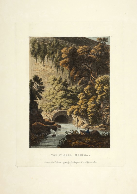 The Cloaca Maxima, plate three from Ruins of Rome, published March 1, 1796