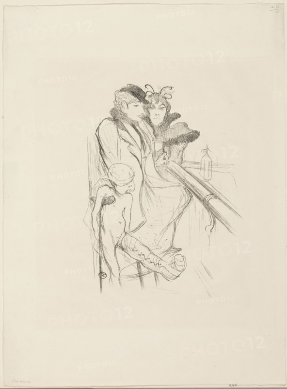 Eros vanné, 1894, published before 1910, Henri de Toulouse-Lautrec, French, 1864-1901, France, Lithograph in black on ivory wove paper, 295 × 220 mm (image), 520 × 385 mm (sheet)