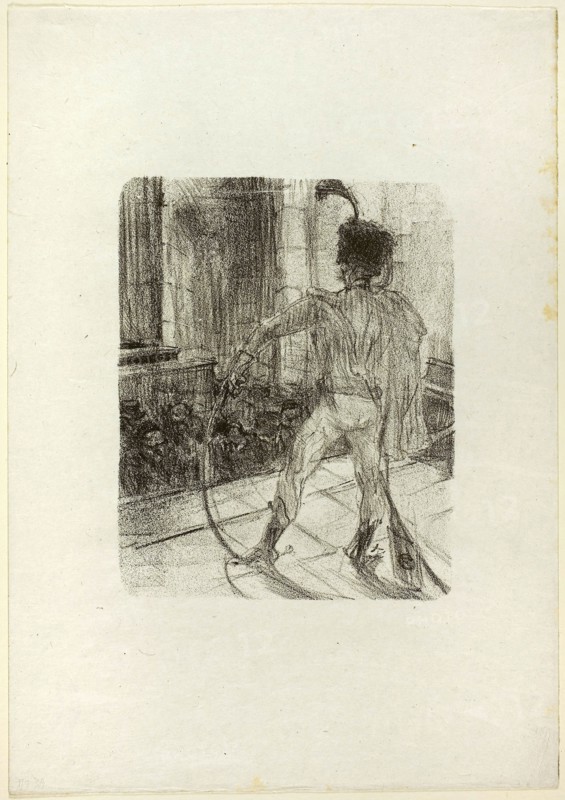 Schlomé Fuss in the Synagogue, from Au Pied du Sinaï, 1897, published 1898, Henri de Toulouse-Lautrec, French, 1864-1901, France, Lithograph on ivory wove paper, 179 × 143 mm (image), 336 × 236 mm (sheet)