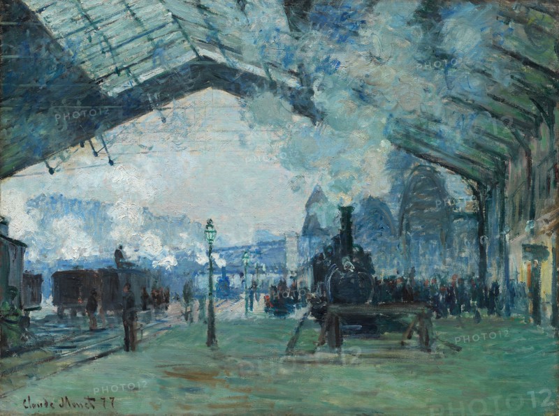 Arrival of the Normandy Train, Gare Saint-Lazare, 1877, Claude Monet, French, 1840-1926, France, Oil on canvas, 60.3 × 80.2 cm (23 3/4 × 31 1/2 in.)