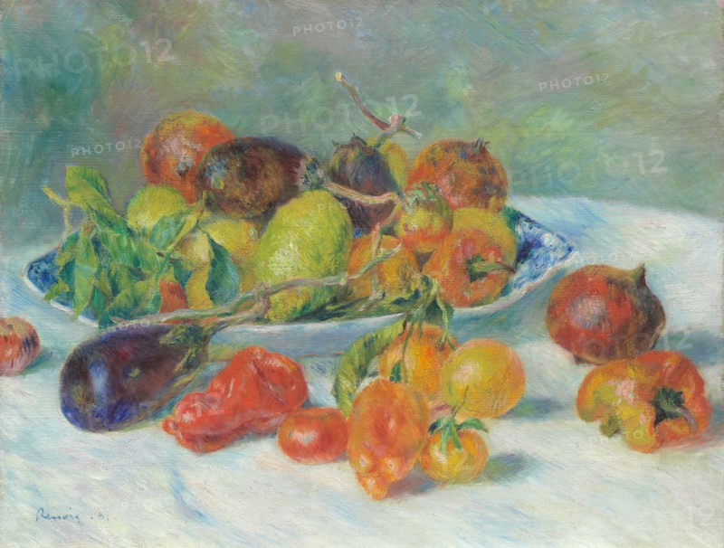 Fruits of the Midi, 1881, Pierre-Auguste Renoir, French, 1841–1919, France, Oil on canvas, 51 × 65 cm (20 1/16 × 25 5/8 in.)