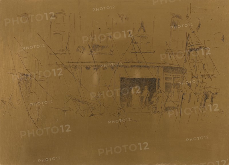 Little Court, 1880/81, James McNeill Whistler, American, 1834-1903, United States, Cancelled copper plate, 127 x 176 mm