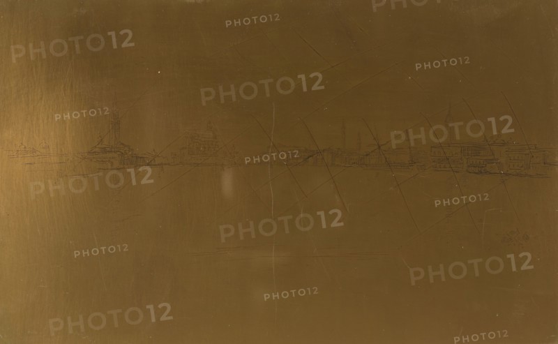 Salute Dawn, 1879/80, James McNeill Whistler, American, 1834-1903, United States, Cancelled copper plate, 127 x 209 mm