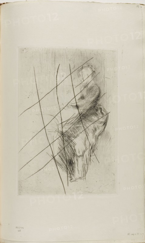 The Piano, 1875–1877, James McNeill Whistler, American, 1834-1903, United States, Drypoint with foul biting, with drypoint cancellation, in black ink on ivory wove paper, 232 x 159 mm (plate), 376 x 236 mm (sheet, sight, bound)