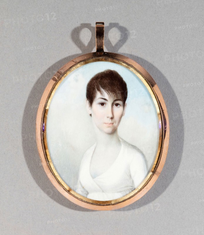 Mrs. Charles Donald McNeill (Martha Kingsley), 1800/3, American, 19th century, United States, Watercolor on ivory, 6.4 × 3.8 cm (2 1/2 × 1 1/2 in.)