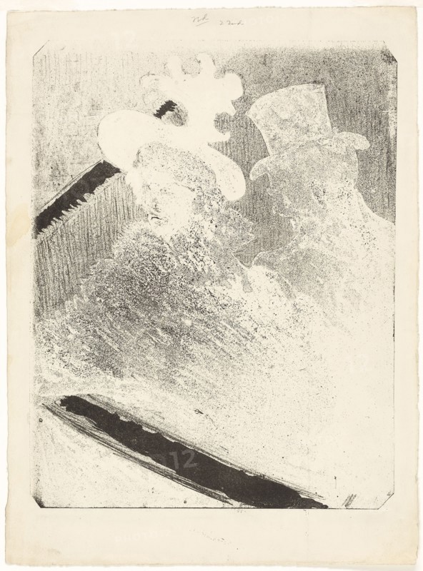 At the Concert, 1896, Henri de Toulouse-Lautrec, French, 1864-1901, France, Lithograph on cream wove paper, 317 × 428 mm (image), 375 × 280 mm (sheet)