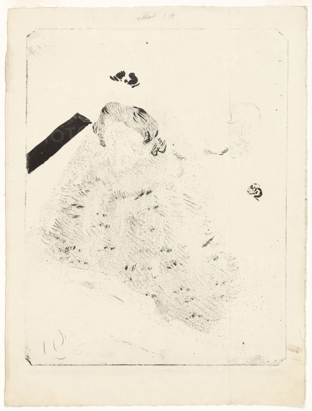At the Concert, 1896, Henri de Toulouse-Lautrec, French, 1864-1901, France, Lithograph on cream wove paper, 318 × 246.5 mm (image), 378 × 285 mm (sheet)
