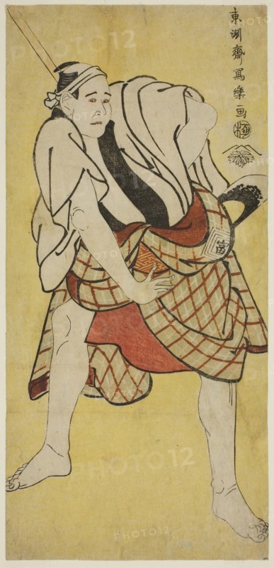 The actor Ichikawa Tomiemon as Inokuma Monbei, 1794, Toshusai Sharaku ??? ??, Japanese, active 1794-95, Japan, Color woodblock print, hosoban, 31.4 x 14.8 cm, The Packer with Two Donkeys, 1660, Karel Dujardin, Dutch, c. 1622-1678, Holland, Etching on cream laid paper, 40 x 175 mm