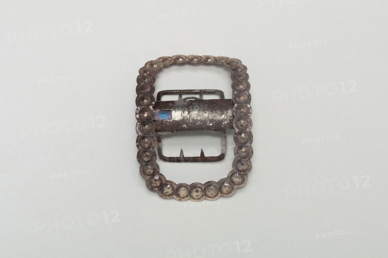 Shoe Buckle, 1784/85, Edward Fennel, English, active 1780-91, London, England, Silver, 6 × 4.5 cm (2 3/8 × 1 3/4 in.)