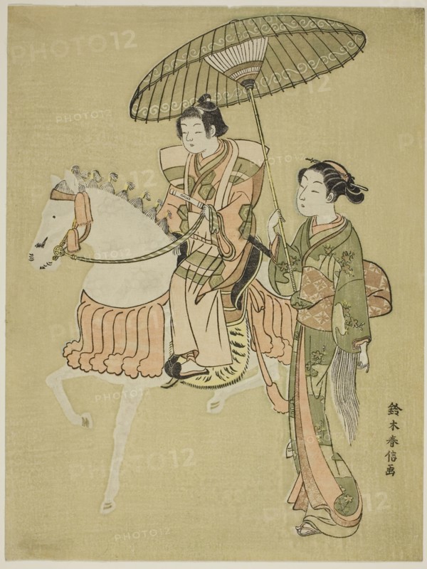 The Young Horseman, c. 1766/67, Suzuki Harunobu ?? ??, Japanese, 1725 (?)-1770, Japan, Color woodblock print, chuban, 10 7/8 x 8 1/8 in.