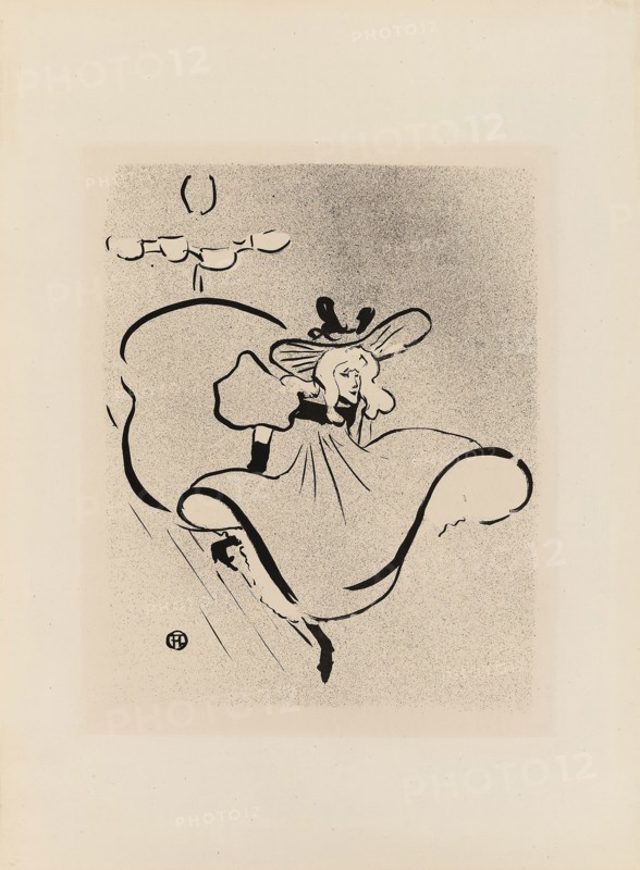 Jane Avril, from Le Café-Concert, 1893, Henri de Toulouse-Lautrec (French, 1864-1901), printed by Edward Ancourt & Cie (French, 19th-20th c.), published by L’Estampe originale (French, 1893-1895), France, Lithograph on ivory wove paper, 265 × 210 mm (image), 435 × 318 mm (sheet)