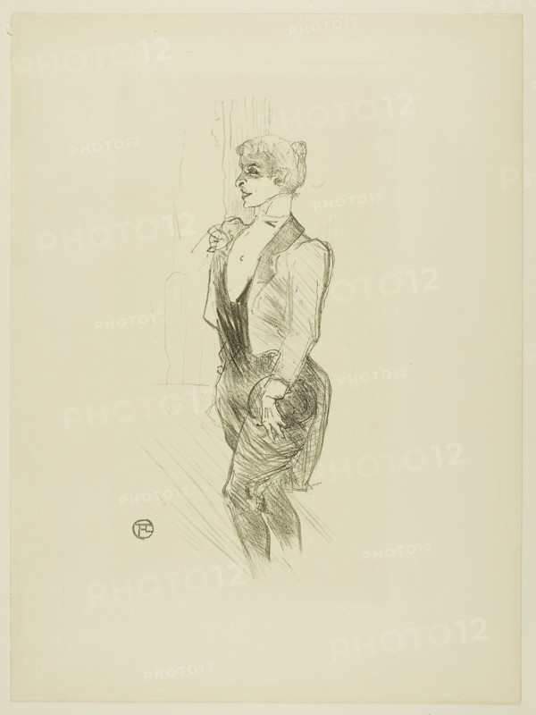 Mary Hamilton, 1894, published before 1925, Henri de Toulouse-Lautrec, French, 1864-1901, France, Lithograph on cream wove paper, 266 × 111 mm (image), 378 × 281 mm (sheet)