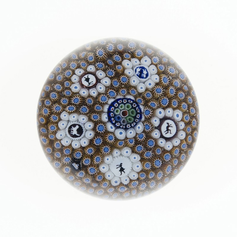Paperweight, 1848, Saint-Louis, France, founded 1767, France, Glass, Diam. 7.6 cm (3 in.)