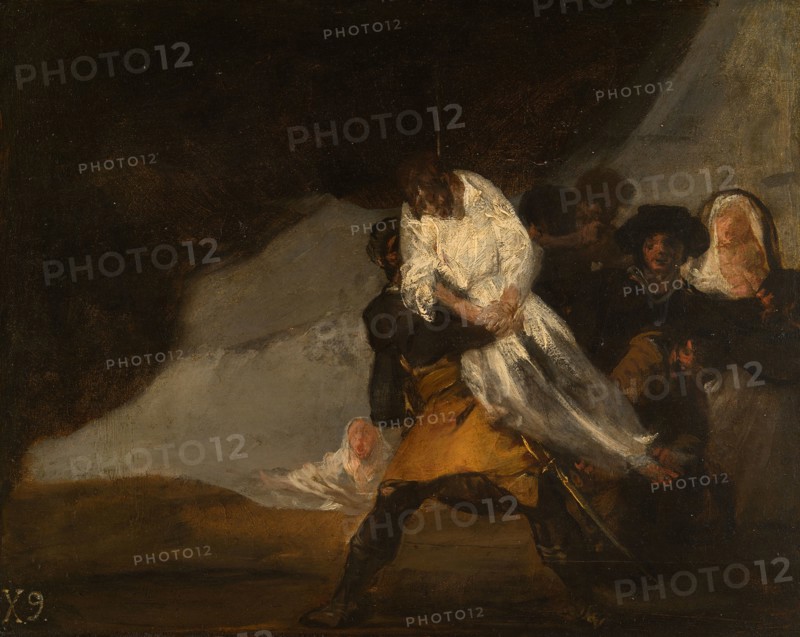 The Hanged Monk, c. 1810, Francisco José de Goya y Lucientes, Spanish, 1746-1828, Spain, Oil on panel, 12 3/16 x 15 5/16 in. (31 x 39.2 cm)