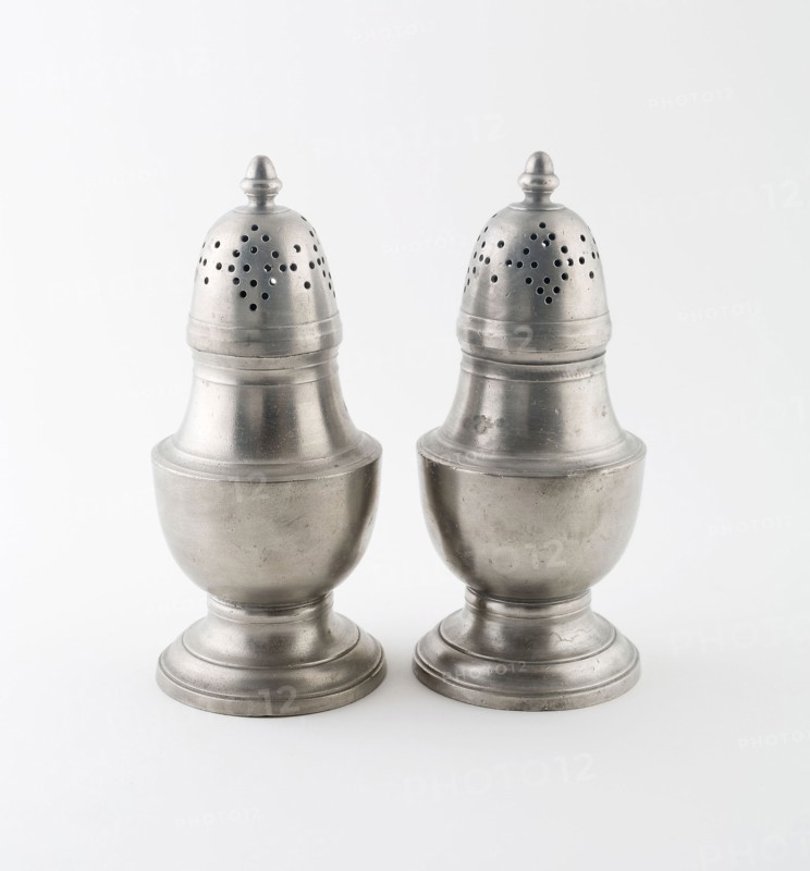 Pair of Casters, Late 18th century, Probably Germany, Germany, Pewter, 17.8 x 7.9 cm (7 x 3 1/8 in.)
