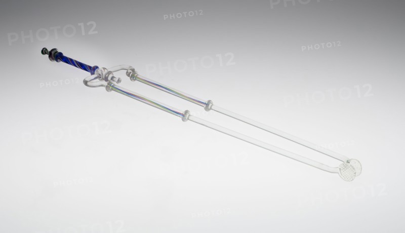 Fire Tongs, 19th century, England, Bristol or Stourbridge, Bristol, Glass, H. 43.2 cm (17 in.)