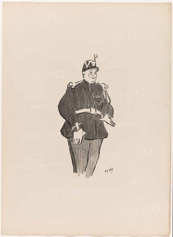 Polin, from Le Café-Concert, 1893, Henri-Gabriel Ibels (French, 1867-1936), printed by Edward Ancourt & Cie (French, 19th-20th century), published by L’Estampe originale (French, 1893-1895), France, Lithograph on cream wove paper, 232 × 111 mm (image), 437 × 318 mm (sheet)