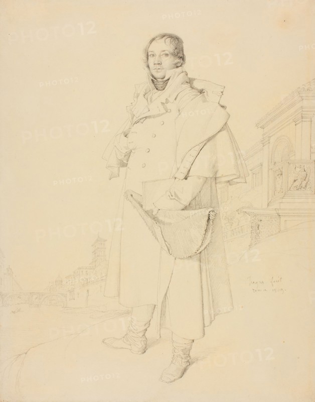 Charles François Mallet, Civil Engineer, 1809, Jean–Auguste–Dominique Ingres, French, 1780–1867, France, Graphite on cream wove paper, 268 × 211 mm