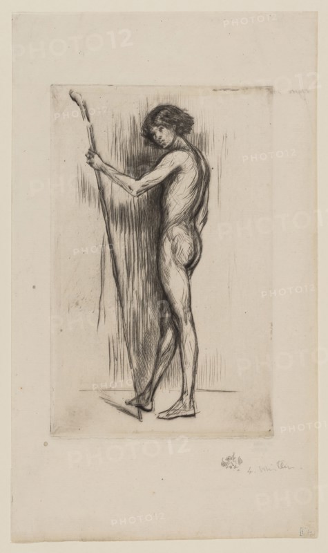 Fosco, 1872, James McNeill Whistler, American, 1834-1903, United States, Drypoint in black ink on ivory laid paper, 209 x 132 mm (plate), 315 x 182 mm (sheet)