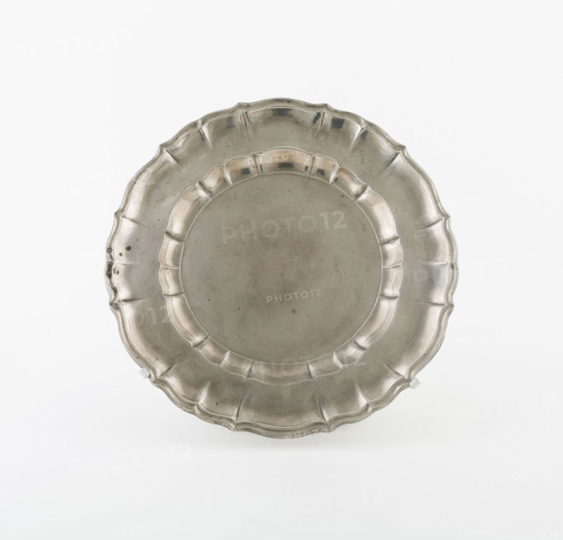 Plate, c. 1745, Anton Singer, Austrian, active c. 1745, Austria, Austria, Pewter, 2.2 × 24.1 cm (1 × 9 1/2 in.)