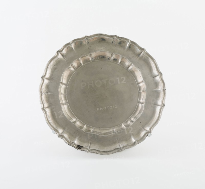 Plate, c. 1745, Anton Singer, Austrian, active c. 1745, Austria, Austria, Pewter, 2.2 × 24.1 cm (1 × 9 1/2 in.)