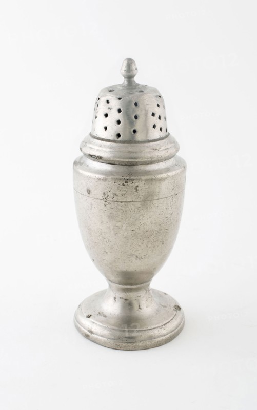 Pepper Shaker, Late 18th century, Possibly Netherlands, Netherlands, Pewter, 14 x 5.7 cm (5 1/2 x 2 1/4 (base) in.)