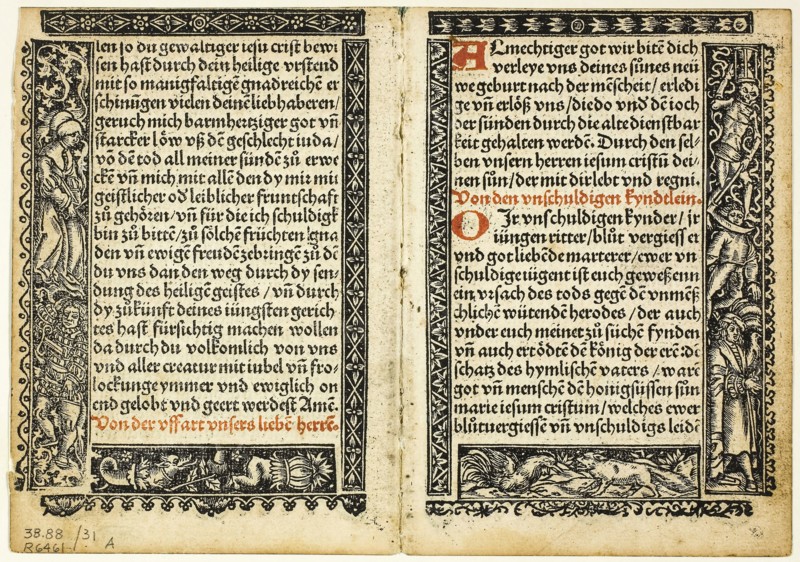 Illustration from Hortulus animae, plate 31 from Woodcuts from Books of the XVI Century, 1514, assembled into portfolio 1937, Unknown Artist (German, 16th century), assembled by Max Geisberg (Swiss, 1875-1943), Germany, Woodcut on paper, 126 × 189 mm (image), 136 × 194 mm (sheet)