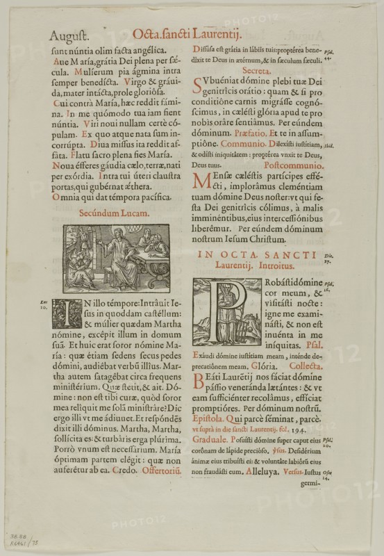 Illustrations from Missale secundum ritum et ordinem sacri ordinis Praemonstratensis, plate 73 from Woodcuts from Books of the XVI Century, 1578, assembled into portfolio 1937, Unknown Artist (French, 16th century), assembled by Max Geisberg (Swiss, 1875-1943), France, Woodcut on paper, 43 × 67 mm (image, left), 42 × 43 mm (image, right), 290 × 183 mm (images/te×t), 341 × 231 mm (sheet)